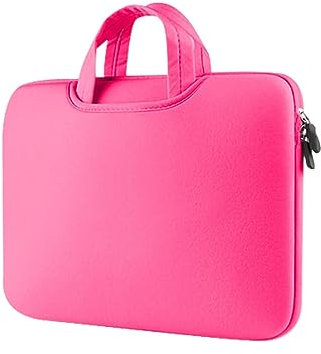 QUINTRA Sac pour ordinateur portable coloré et en peluche pour le travail et les cours Sacs pour femmes Petit pas cher, Rose, 16