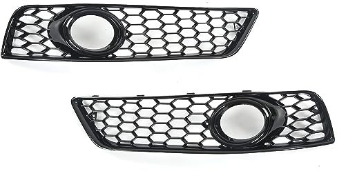LUISAS Nebelscheinwerfer Gitter für Audi A3 8P 2009 2010 2011 8P0807682D,Vorne Links Rechts Unteren Stoßstange Nebelscheinwerfer Grill Abdeckung Trim