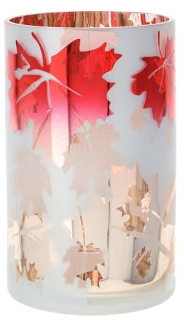 Vase en verre FOLIAGE DIA.12 x 20 cm rouge