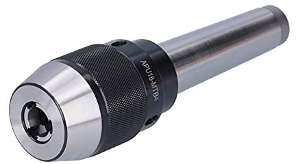 Drill Chuck Adapter,Drill Chuck for Impact Driver,High Speed Steel Drill Chuck 0.08mm High Accuracy 40hm Integrated Self‑Tightening Apu16-Mtb4 for Industrial,Drill Bit Extender for Milling Machine