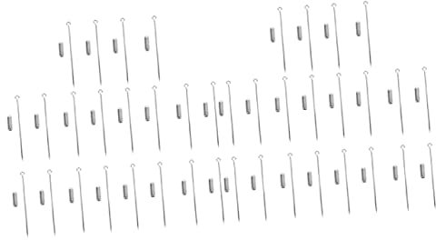 PACKOVE 40 Schlitzstift Aufbewahrungsdose Für Schal Clips Stecknadel Reversstock Kleiderstange Stift Diy-schmuckfunde Reversnadel Selber Machen Hut Lange Nadel Kupfer Kleidung