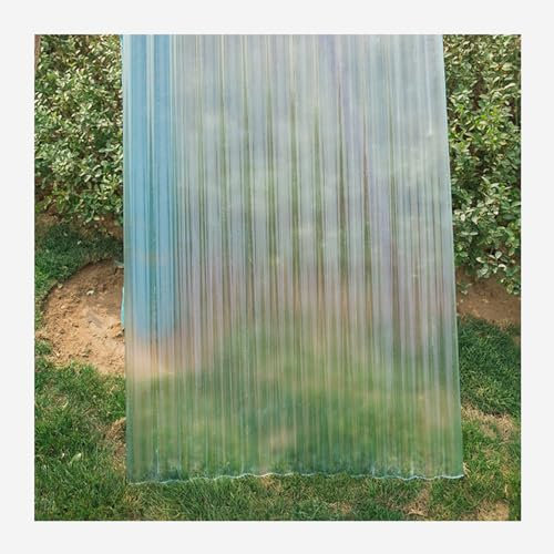 SHUDONGDEN Durchsichtige FRP-Dachplatte, leichte Wellplatte, isolierende Dachverkleidungsplatte, Gewächshaus-Dachplatte, Garagendachabdeckungen, schneidbar(Color:6pcs,Size:1mm-0.9 * 1.8m/35 * 71in)