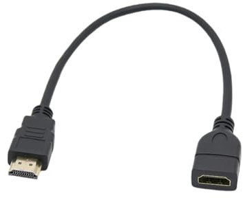 Powice HDMI Verlängerung,HDMI Adapter,HDMI Kabel Verlängerung,HDMI Verlängerung 0,3 Meter Geeignet für Hochauflösendes Fernsehen
