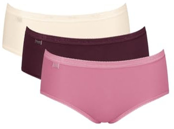 Basic+ Midi 3 Pack Briefs Cream/Burgundy/Pink Pink 3XL - 20