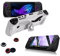 Protective Kit for ASUS ROG Ally X, TPU Case with Stand, 2 Pairs of Joystick Covers, Tempered Film Screen Protector, All-Around Protection (White)
