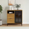 Willood Sideboard, Kommode mit viel Stauraum, Highboard Wohnzimmerschrank mit Glastür, Schrank Anrichte Beistellschrank, Massivholz Kiefer