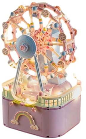 Alipis Spieluhr- -set Bausteine-set in Riesenradform Diy-spieluhr-modell Bausteinen Bausteine Für Ohne Batterie Zum Zusammenbauen