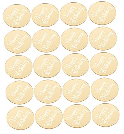 Amosfun 3 Juegos Decoración para Tarta De Cumpleaños Adorno para Tarta De Cumpleaños Tortas De Cumpleaños Cupcake Platos para Fiesta De Cumpleaños Vajilla para Fiesta Arcoíris 20 Piezas * 3