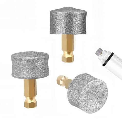 Dog Nail Grinder Replacement Heads - 3pcs Diamond Coated Grinding Heads for Casfuy and Most Professional Pet Nail Grinders Wheel, Low Noise, Durable, and Safe for Small, Medium, and Large Dogs