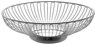 Corbeille à Fruits Bol à fruits en acier inoxydable, bol à fruits creux, bol à fruits ovale de grande capacité, utilisé for les Fruits, les légumes, le pain, les collations Coupe de fruit(Grand)