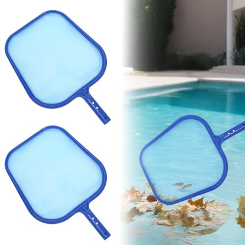 CarPlusStudio Lot de 2 épuisettes de piscine - Filet de nettoyage robuste pour piscine, ramassage des feuilles et de la saleté - Accessoire de piscine parfait pour un nettoyage rapide des surfaces