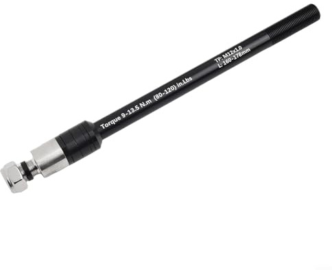 Fahrradanhänger Steckachse Adapter 160-178 mm P1.0 Vorderradgabelachse Präzises Gewinde Aluminiumlegierung Konstruktion Einstellbare Breite für mehrere Fahrradmodelle