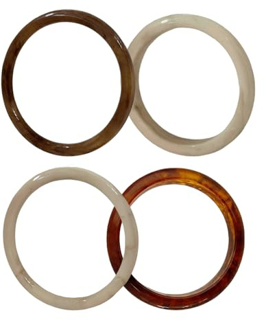 Resin Armband Für Damen | 4er Set Acryl Armreifen | Punk Geometrisches Handgelenkband Accessoire Für Zuhause Feiern Jubiläen Geburtstage Reisen Alltag