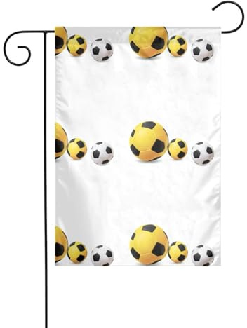 WHJSHOP Spielzeug-Handball-Drucke, Gartenflaggen, 30,5 x 45,7 cm, für Hof-Dekoration, mit 3 cm Stangenpositionsbreite (nur Flagge, kein Fahnenmast im Lieferumfang enthalten)