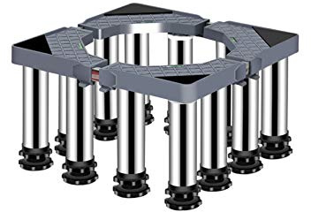 YCNLYSSR Base Mobile Regolabile per Lavatrice, Supporto Multifunzionale per asciugatrice e Frigorifero, Lunghezza/Larghezza 40-65 cm, vassoi per Pavimento per contenitori di Piante Esterne