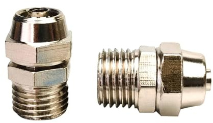 Tubo flessibile tipo PC OD 4/6/8/10/12 mm M5/1/8''/ 1/4'' 3/8'' 1/2'' Filettatura maschio Raccordi pneumatici a torsione rapida Connettore rapido(KL-PC8-04)