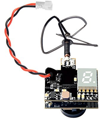 Wolfwhoop WT03 Micro FPV AIO 600TVL Appareil photo 5,8 G 40 CH 25 mW/50 mW/200 mW Émetteur réglable avec antenne trèfle pour mini avions