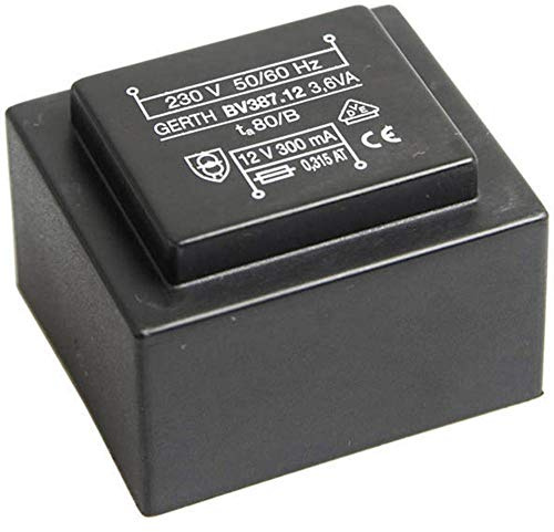 Gerth PTG386002 Printtransformator 1 x 230 V 2 x 30 V/AC 3.60 VA 60 mA