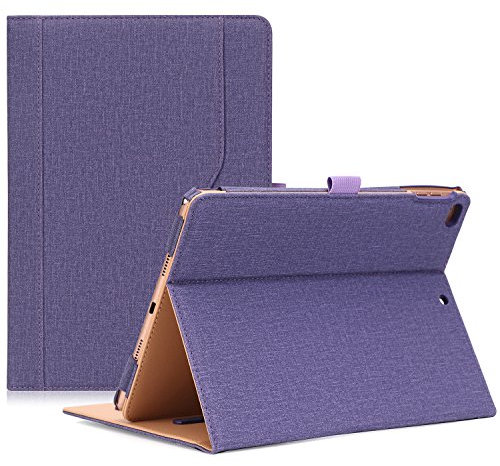 ProCase Coque pour iPad 6, iPad 5, iPad Air 2, iPad Air 1, Étui Cuir PU 9.7 Pouces Housse Case de Protection, avec Multiples Angles, Sommeil/Réveil Automatique-Violet