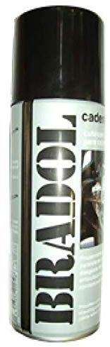 BRADOL 400 ml. spray. Lubricante especial para cadenas con retenes. Grasa fluida.