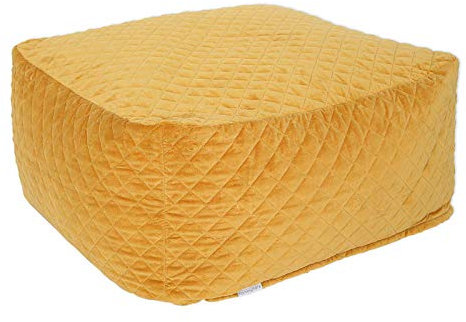 homesphere Sitzsack Samt Pouf (Gelb)
