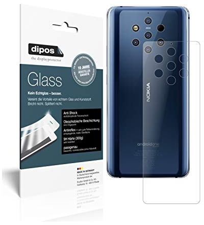 dipos 2x Displayschutzfolie 9H matt für Nokia 9 PureView Rückseite | Antireflex, entspiegelnd, bricht und splittert nicht, kein Echtglas, Anti-Shock, kratzfest, blasenfrei, selbstklebend