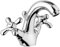 Paini - LIBERTY 243 Rubinetto Monoblocco lavabo con maniglia a Croce, Bagno, Cromato, Design Liberty, interamente prodotto e lavorato in Italia