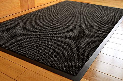 TrendMakers Barrier Mats Door Mat | Dirt Stopper Mats Doormat Floor Mat Rubber Kitchen Mats | Rugs Dirt Trappers Pets Mat | Indoor/Outdoor Mats | Anthracite/Black - 80 x 200cm | POLYPROPYLENE PILE