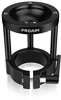 Proaim Kamera-Erhöhung Euro/Elemac-Basis mit 100-mm-Halbschale | Robuster CNC-Aluminium-Riser für Euro/Elemac-Basis auf 100-mm-Schale, Schnellverschlusshebel, 17 cm Hub.