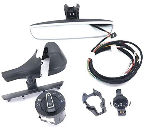 Interruttore automatico del faro + sensore del tergicristallo della luce della pioggia Dimmerazione posteriore dello specchio di vista posteriore / adatto per il golf 7 / adatto per MK7 5GG941431D 8U0