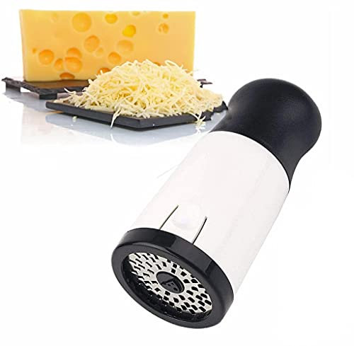Rallador de queso Benfa, molinillo de queso de mano, utensilios de cocina ajustables de acero inoxidable plateado