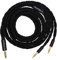 Linsoul Tripowin GranVia Cavo di Ricambio Audio ad Alta Purezza OFC Aggiornato per Cuffie,Lunghezza 1.5m,Doppia Spina da 3.5mm per HE4XX/HE-400i/HE400se/Goldplanar(Nero,4.4mm)