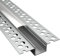 ALU Profil/Einbau Leiste Trockenbau EINPUTZ für Led Streifen + Abdeckung (Trockenbau 14-2m matte Abdeckung)