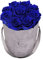 EMMIE GRAY CLASSIC INFINITY ROSENBOX | VELVET GRAY | Runde Flowerbox - Infinity Rosen in grauer Samtbox - 1-3 Jahre Haltbarkeit - Echte Rosen, die jahrelang blühen - Haltbare Rosen (S, Ocean Blue)