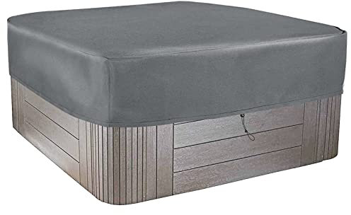 Schleuder Abdeckung Whirlpools, Rechteckige Whirlpool-Abdeckung Freien, wasserdicht, 100% UV-beständig,Protector-Spa (220 * 220 * 25 cm)