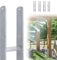 LARS360 Lot de 4 supports de poteau en H - En acier - 121 x 600 mm - Épaisseur du matériau