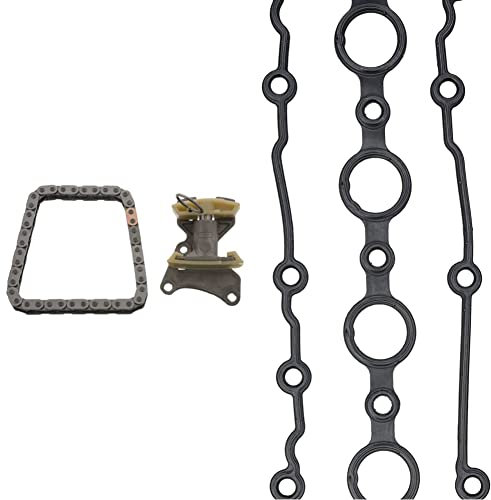 febi bilstein 45006 Steuerkettensatz für Nockenwelle, 1 Stück & 33540 Ventildeckeldichtung, 1 Stück
