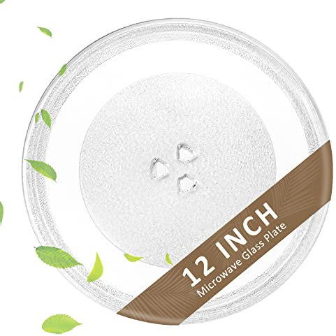 Piatto girevole in vetro per microonde da 30,5 cm, piastra di ricambio per piatto girevole in vetro per microonde Whirl-pool, AP6892124 W11367904 W10337247