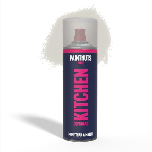 PaintNuts Kitchen Cupboard Paint - RAL-9002 - GREY WHITE Satin 400ml Spray Can