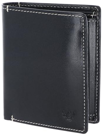 Golden Head Leder Geldbörse Bari RFID Protect Kombischeintasche 1119 Marineblau dunkelblau