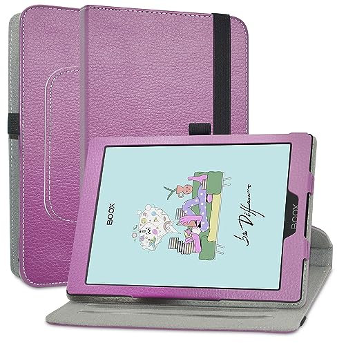MAMA MOUTH Kompatibel mit BOOX Tab Mini C hülle,360° Drehbarer Stand Cover Premium Schutzhülle Tasche Etui mit Ständerfunktion Case für 7.8 BOOX Tab Mini C(Not Fit BOOX Tab Ultra C),Violett
