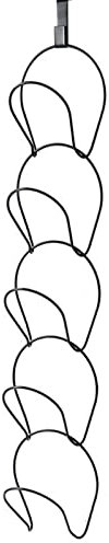 Glomora Hutablage, 5 Stück, Hutablage aus Eisen, Stanzfrei, Mehrschichtig, Multifunktional, Platzsparend, Hutaufhänger(黑色)