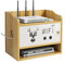 Wireless Router Wifi Box,Meuble Tv éTagèRes Murales De Grande Capacité Wifi BoîTe De Rangement,Bois Tablette Murale Hanging Plug-Board Support BoîTe De Rangement Organisateur,Cache Box Internet