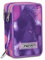 Seven Astuccio Scuola 3 Zip, Rosa Viola Fucsia, Bubble Street, Portapenne Triplo Scomparto Completo Di Penne, Matite, Colori, Accessori Zaino, Elementari, Medie, Bambina