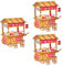 BESTonZON Ornament 3 Sätze Kanto gekochtes Auto selber Bauen füllmaterial Retro Styles Miniaturmöbel aus Holz Zubehör Mini Schubkarre Modelle Miniatur-Odenhaus Vintage- hölzern Mini Auto