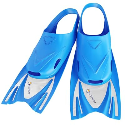 AQUAZON Joy Kinder Schwimmflossen, leicht anzuziehen, superflexibles Material zum Schwimmen und Schnorcheln in trendigen Farben Größen 28 - 35