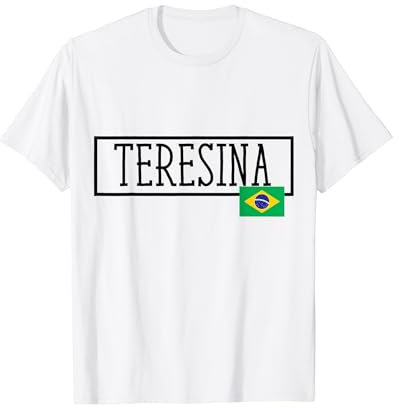 Teresina Brasile Country City Brasiliano Divertimento Donne Uomini Bavaglio Maglietta