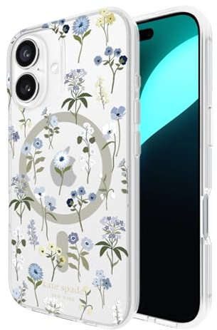 Kate Spade New York iPhone 16 Case - Compatible with MagSafe - Designer Phone Case - Precious Bloom