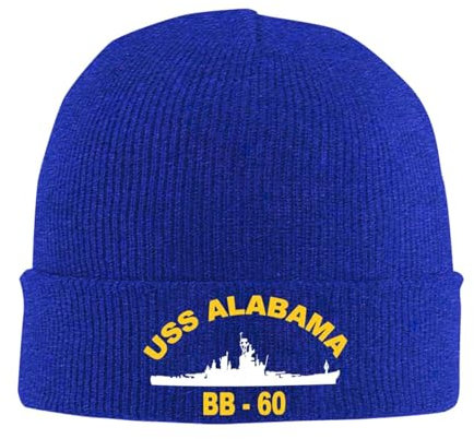 Winter Hüte USS Alabama Bb-60 Strickmütze Warme Winter Mütze Unisex Winter Beanie Mütze Für Herren Damen Sports