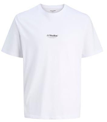 JACK & JONES Herren Male T-Shirt Plus Size Gedruckt T-Shirt Jjesoho Tee Ss Crew Neck Noos Pls (1er Pack)
